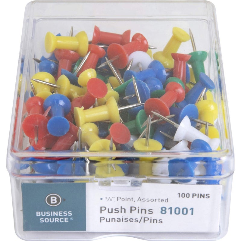 Business Source Pushpin, Assorted (81001) - Image 4